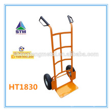 Airport luggage trolley with air wheel